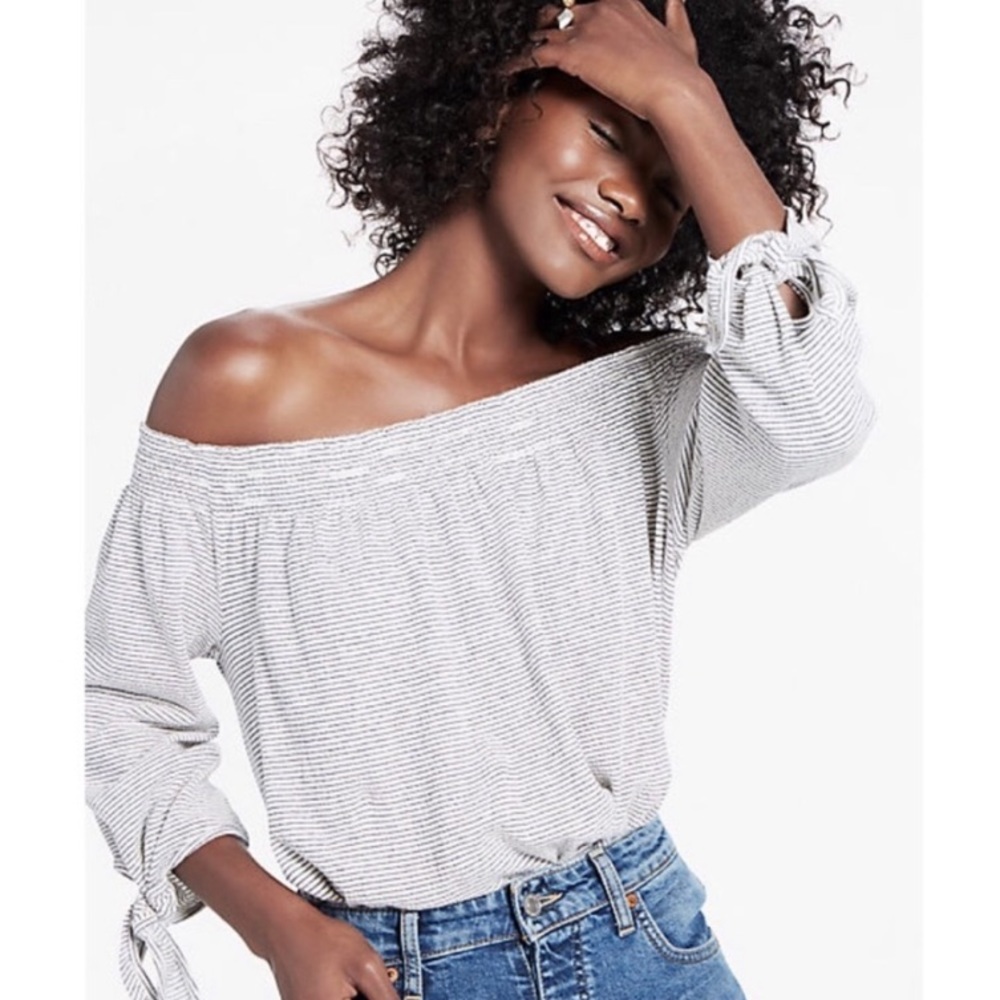 Lucky Brand - Stripe Off the shoulder Top